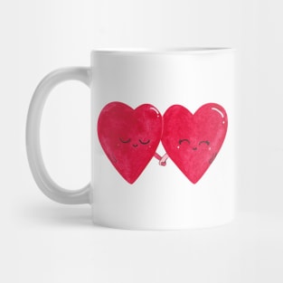 Two hearts lovers Mug